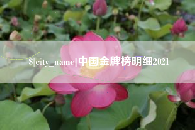 清镇中国金牌榜明细2021
