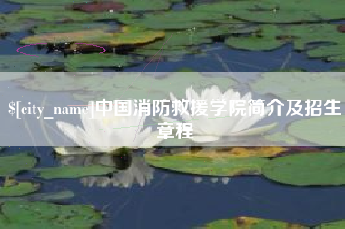 清镇中国消防救援学院简介及招生章程