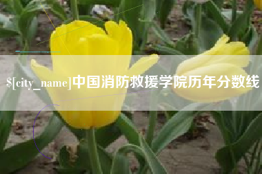 清镇中国消防救援学院历年分数线