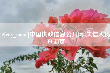 清镇中国执政信息公开网-失信人员查询页