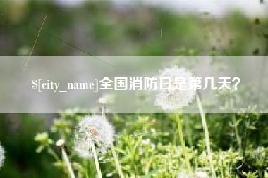 清镇全国消防日是第几天？