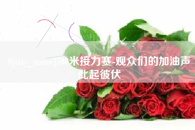 清镇500米接力赛-观众们的加油声此起彼伏