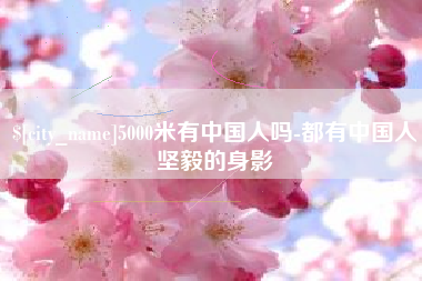 清镇5000米有中国人吗-都有中国人坚毅的身影