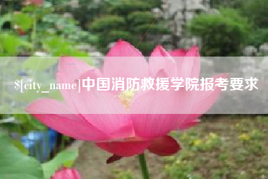 清镇中国消防救援学院报考要求