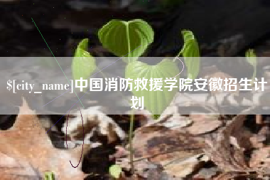 清镇中国消防救援学院安徽招生计划