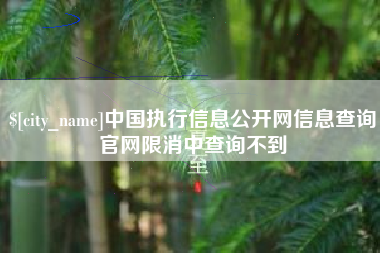 清镇中国执行信息公开网信息查询官网限消中查询不到