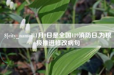 清镇11月9日是全国119消防日,为积极推进修改病句