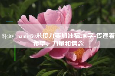 清镇50米接力赛加油稿200字-传递着希望、力量和信念
