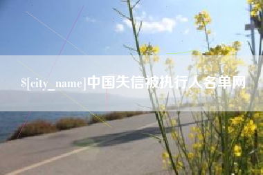 清镇中国失信被执行人名单网