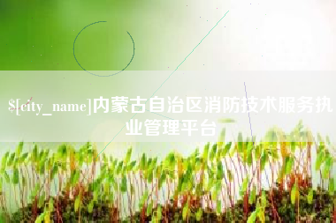 清镇内蒙古自治区消防技术服务执业管理平台