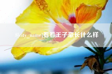 清镇看看王子豪长什么样