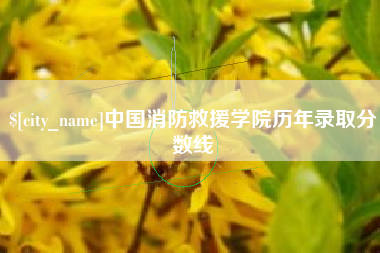 清镇中国消防救援学院历年录取分数线