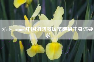 清镇中国消防救援学院招生身体要求