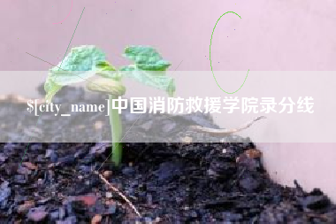 清镇中国消防救援学院录分线