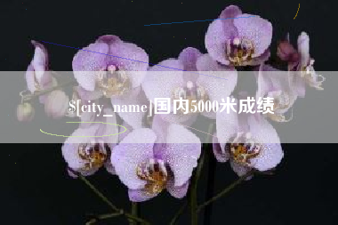 清镇国内5000米成绩
