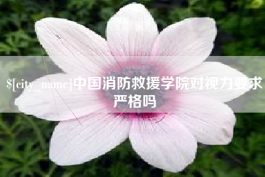 清镇中国消防救援学院对视力要求严格吗