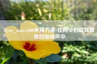 清镇600米接力赛-在同学们震耳欲聋的加油声中