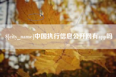 清镇中国执行信息公开网有app吗
