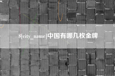 清镇中国有哪几枚金牌