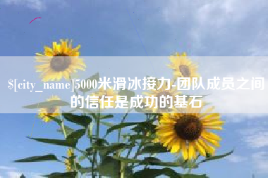 清镇5000米滑冰接力-团队成员之间的信任是成功的基石