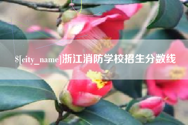 清镇浙江消防学校招生分数线