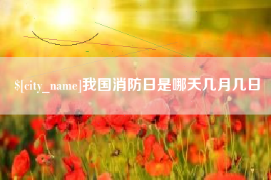 清镇我国消防日是哪天几月几日