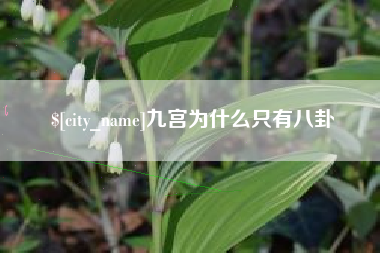 清镇九宫为什么只有八卦