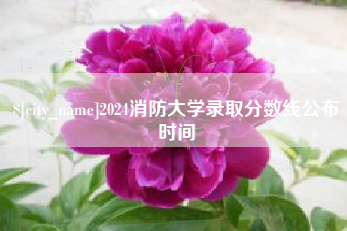 清镇2024消防大学录取分数线公布时间