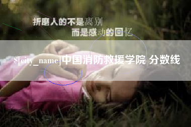 清镇中国消防救援学院 分数线