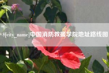 清镇中国消防救援学院地址路线图
