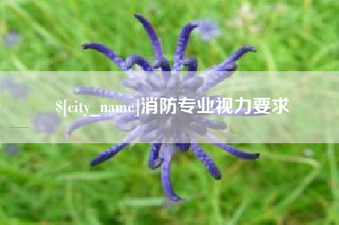 清镇消防专业视力要求