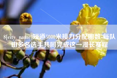 清镇短道5000米接力分配圈数-每队由多名选手共同完成这一漫长赛程