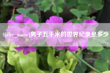 清镇男子五千米的世界纪录是多少