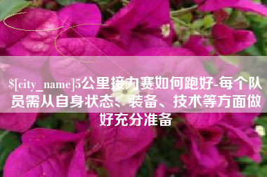 清镇5公里接力赛如何跑好-每个队员需从自身状态、装备、技术等方面做好充分准备