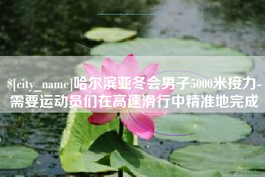 清镇哈尔滨亚冬会男子5000米接力-需要运动员们在高速滑行中精准地完成