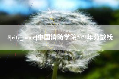 清镇中国消防学院2024年分数线