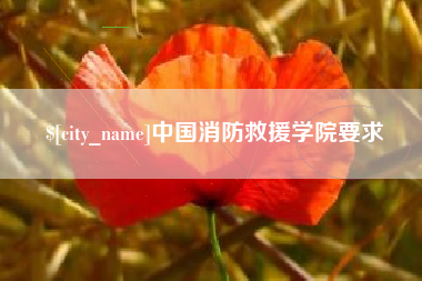 清镇中国消防救援学院要求