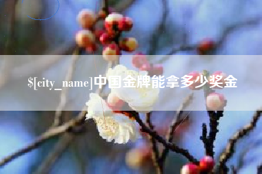 清镇中国金牌能拿多少奖金