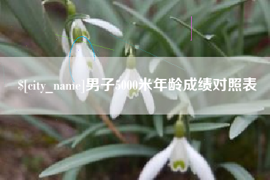 清镇男子5000米年龄成绩对照表
