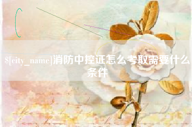 清镇消防中控证怎么考取需要什么条件