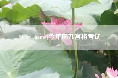 清镇今年的九宫格考试