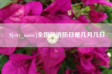 清镇全国的消防日是几月几日