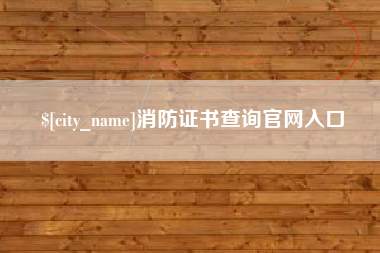 清镇消防证书查询官网入口