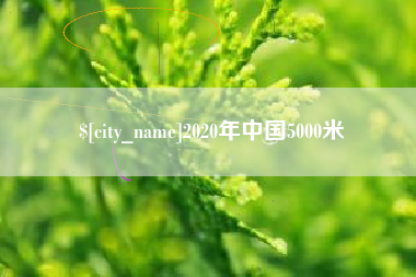清镇2020年中国5000米